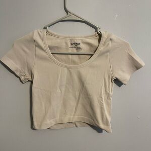 Garage ribbed baby tee